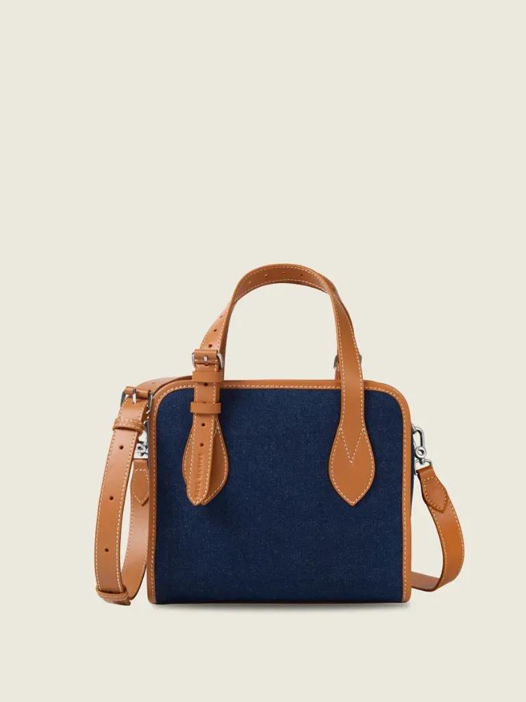 [W81S DBLU-DENIM-KH] Cabas S  - Escapade Denim Brut