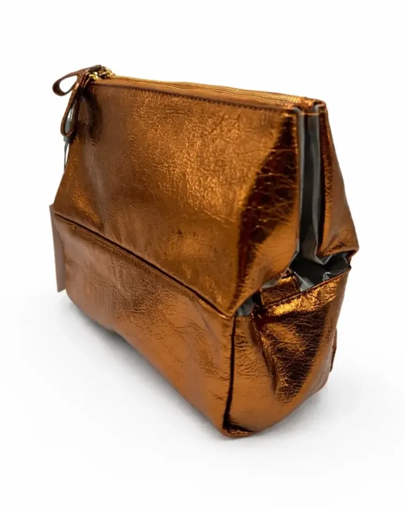 [7238 BRONZE] Trousse de toilette Pyramide BRONZE