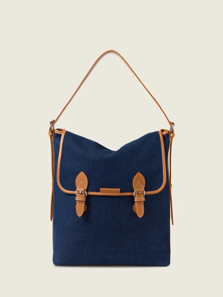 [W78L DBLU-DENIM-KH] Loulou L Escapade - Denim Brut