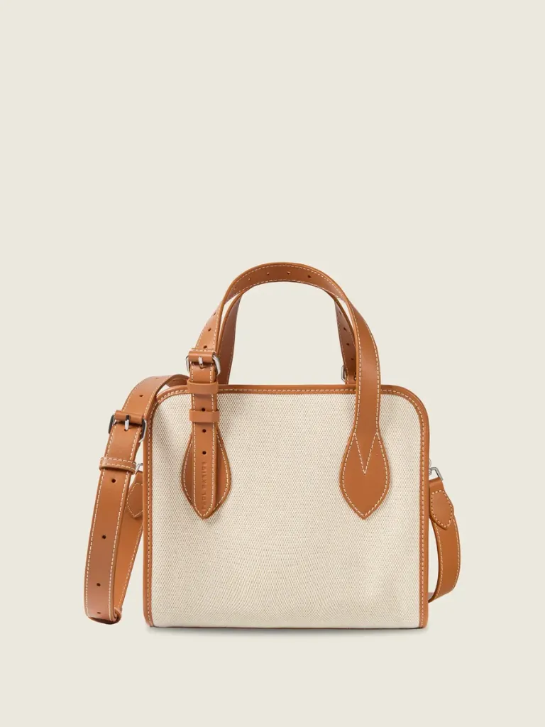 [W81S BC-KH] Cabas S Escapade - Toile Beige