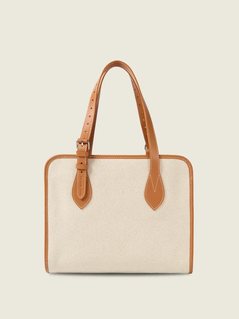 [W81M BC-KH] Cabas Escapade - Toile Beige
