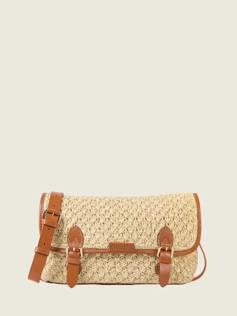 [W78M RAF N-CO] Loulou Raphia - Naturel / Cognac