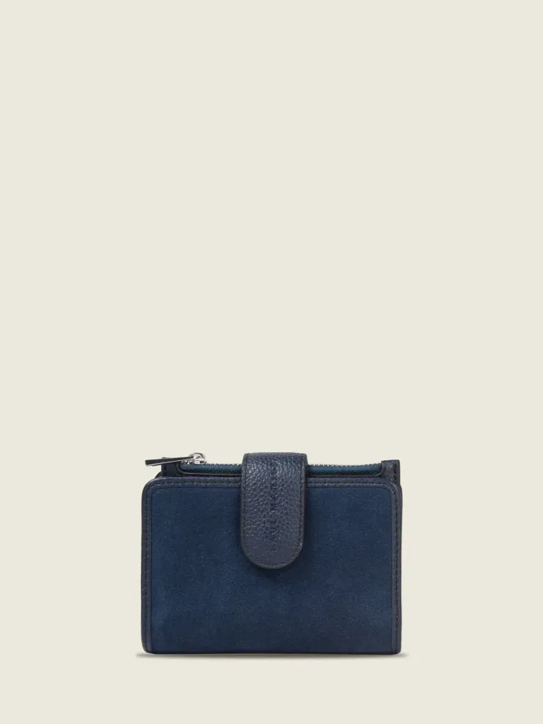 Portefeuille Valentine - Bleu Nuit Velours