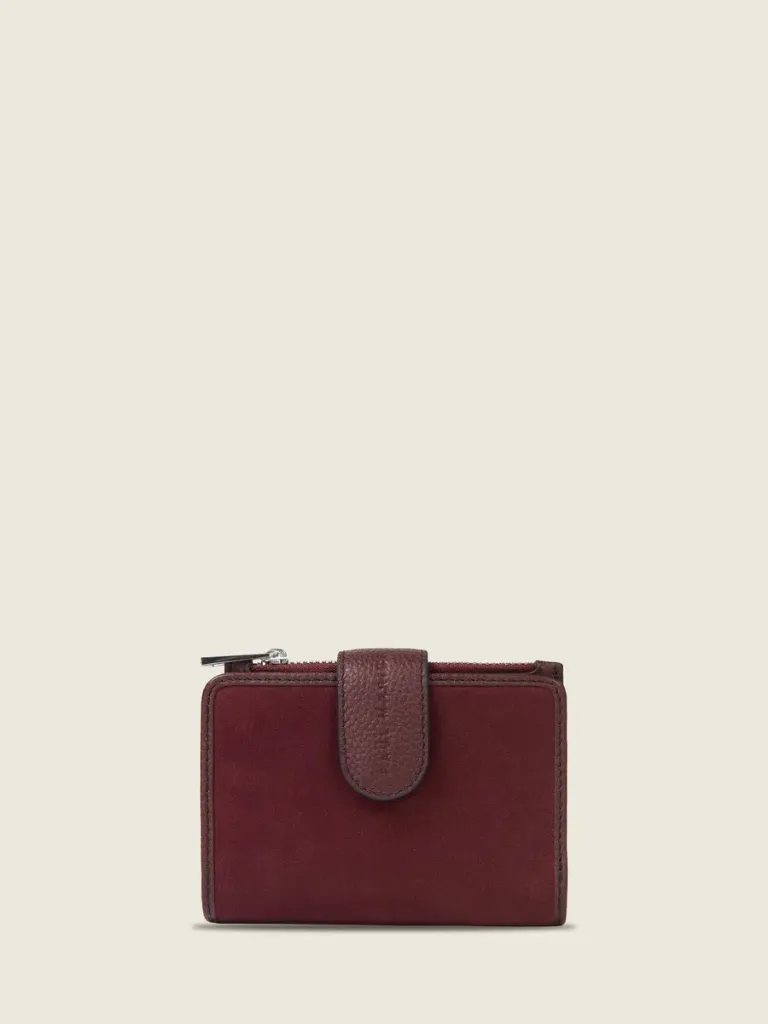 Portefeuille Valentine - Aubergine Velours